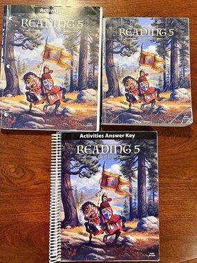 BJU Press Reading 5 Quests Third Edition Textbook Workbook Set